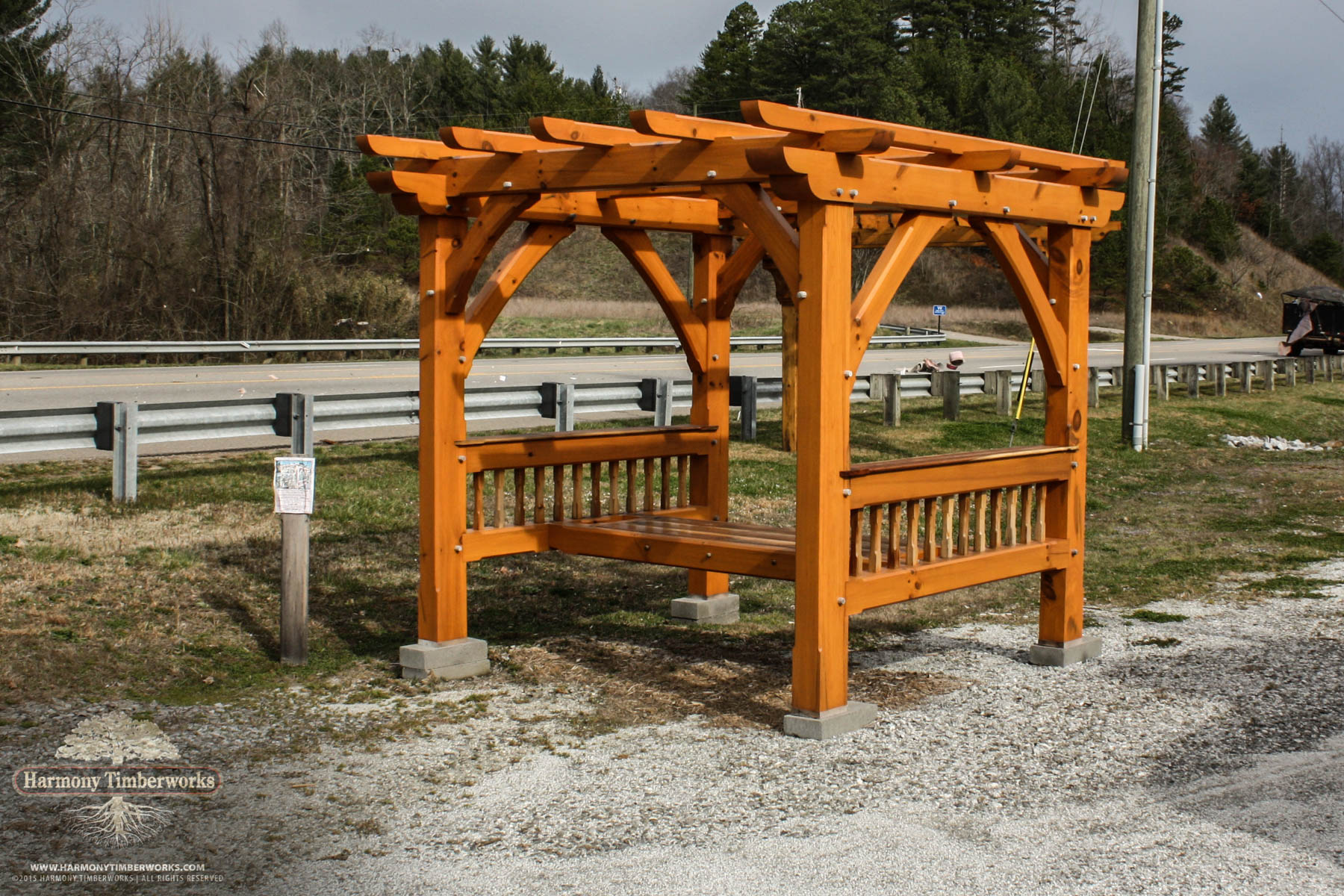 Open Square Timber Frame Pavilion