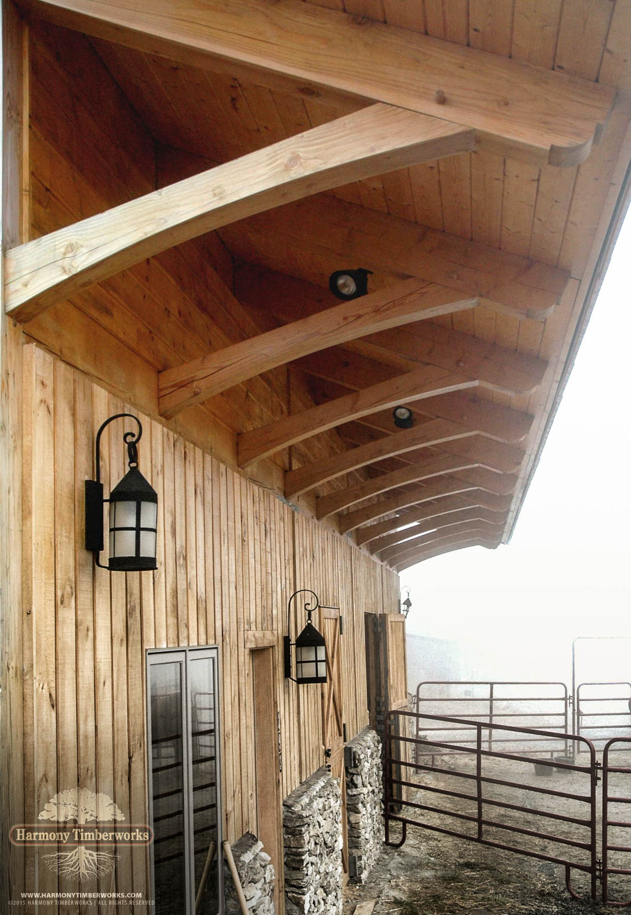 Roof Eave Support Bracing,Exterior Barn Side Wall