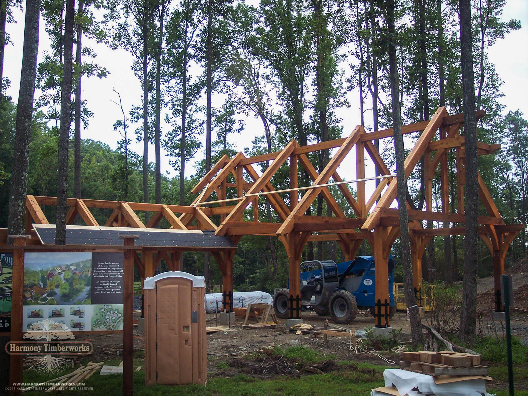 Pavilion Support Framing, Mid-Construction