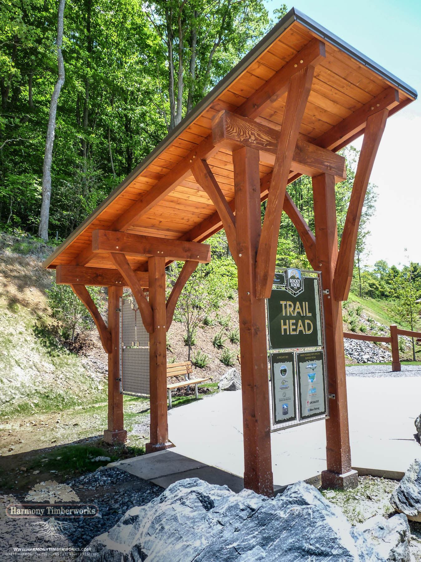 Map Markers, Open Timber Frame Pavilion