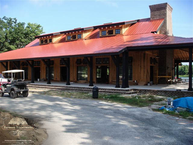 Outdoor Exterior, Partially Closed Timber Frame Barn