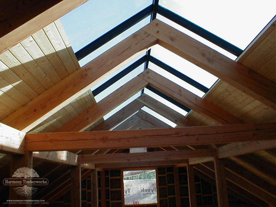 Roof Tie Beams, Partially Constructed Timber Roof