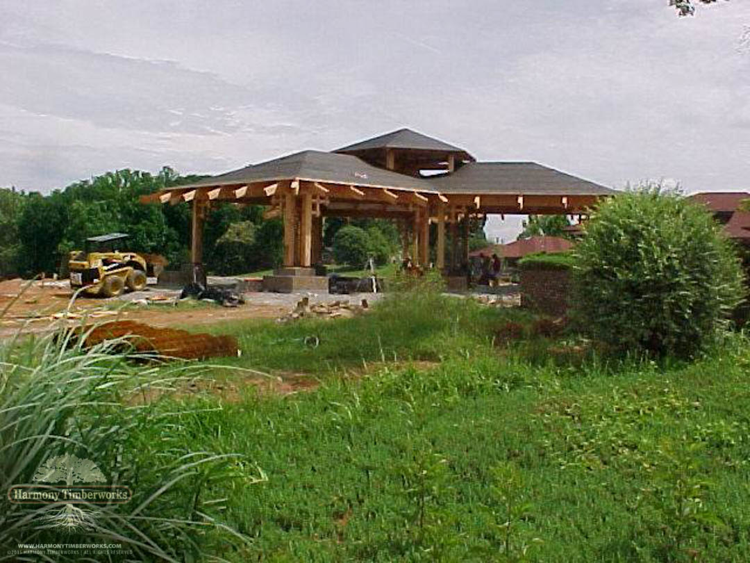 Exterior View, Roof, Open Timber Frame Pavilion
