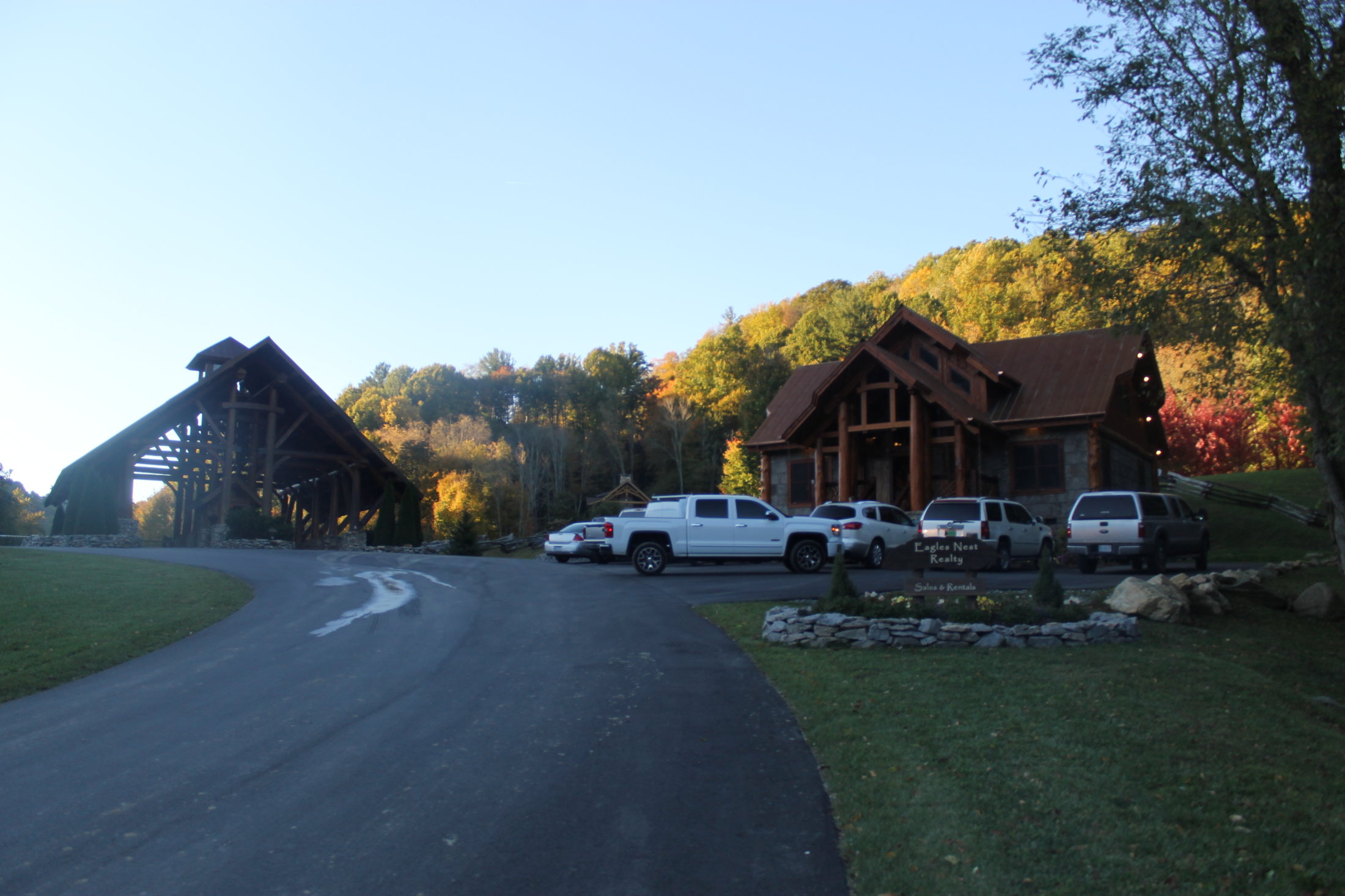 Exterior Road, Timber Frame Commercial Office Building